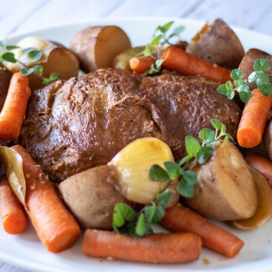 Vegan Slow Cooker Brisket