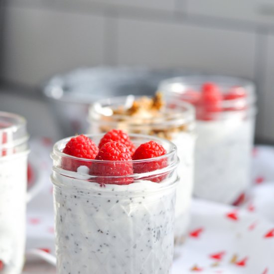 Easy Raspberry Chia Pudding