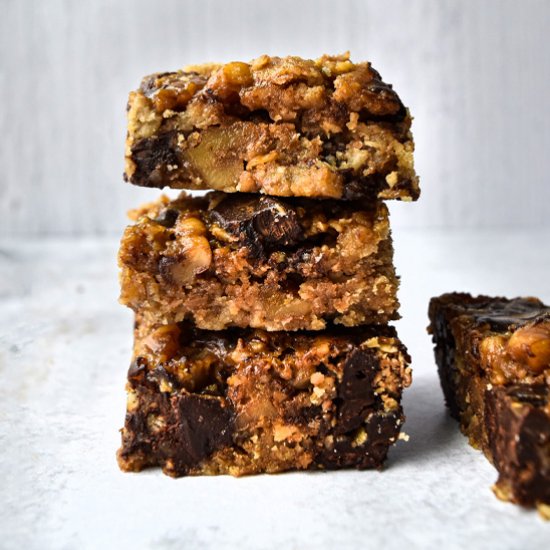 Gooey Chocolate Caramel Bars