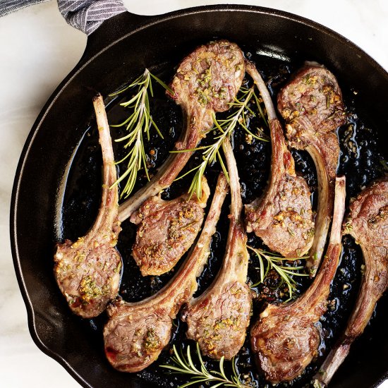 Pan-Fried Lamb Chops