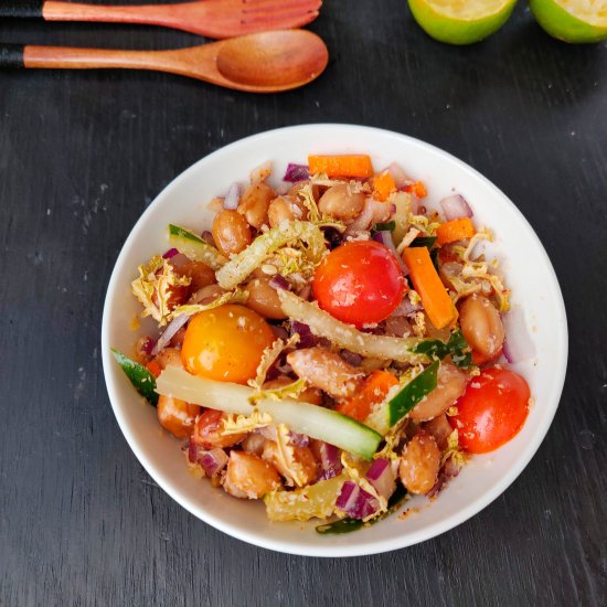 Bitter Gourd Veg Salad Bowl Recipe