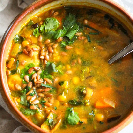 One-Pot Yellow Split Pea Soup