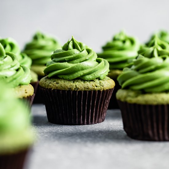 Gluten-Free Matcha Cupcakes