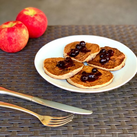 Vegan Blueberry Banana Pancakes