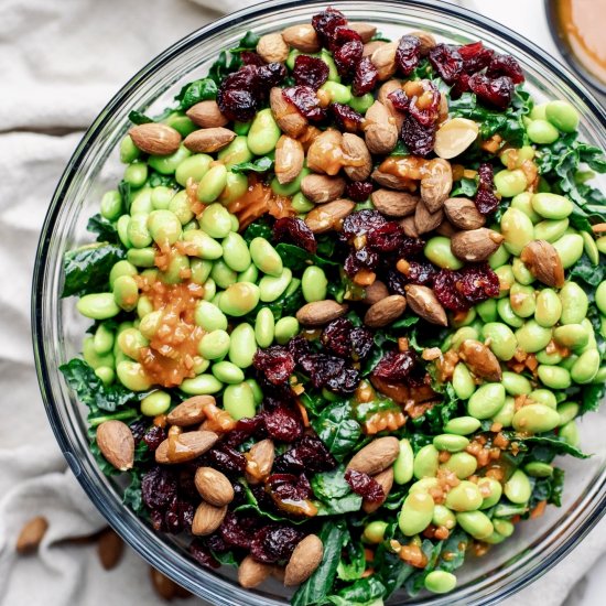 Crunchy Kale & Edamame Salad