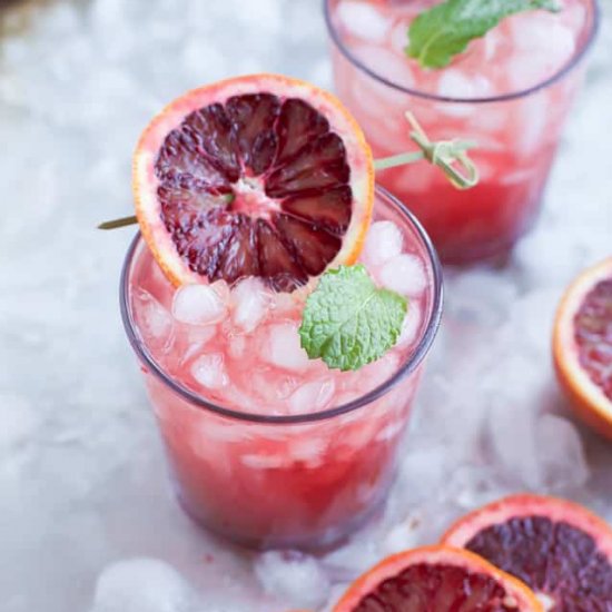 Blood Orange Wine Spritzer