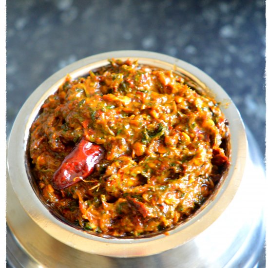 South Indian Style Mint Chutney