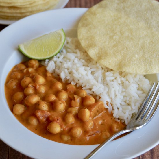 chickpea tikka masala