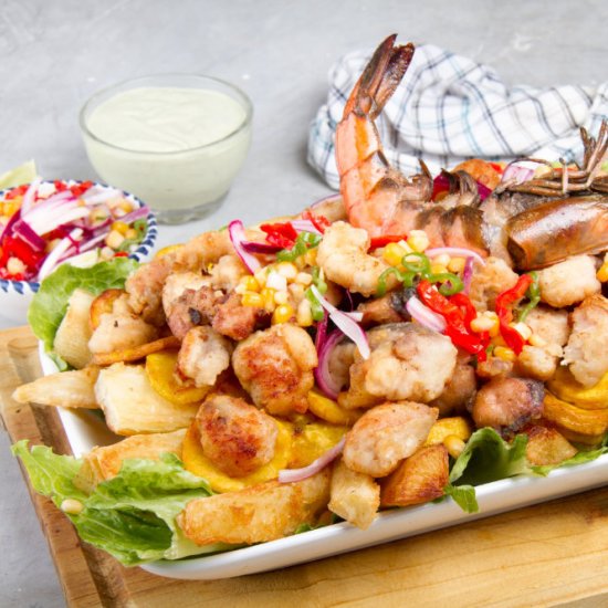 Peruvian Jalea: Mixed Fried Seafood