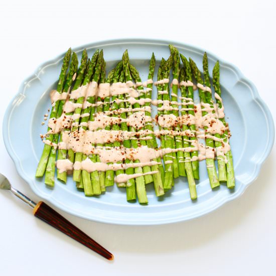 Asparagus with Smoky Yogurt