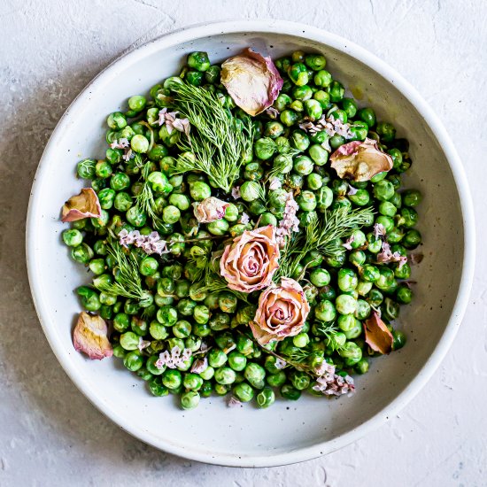 Ginger Dill Spring Peas