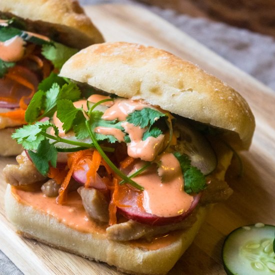 Marinated Pork Chop Bánh mì