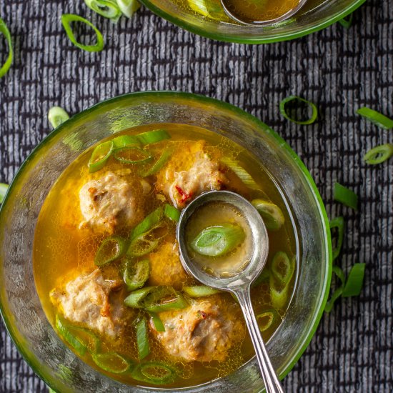 Wonton Meatball Soup