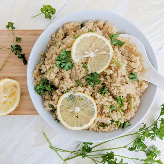 Lemon Parsley Quinoa (Instant Pot)