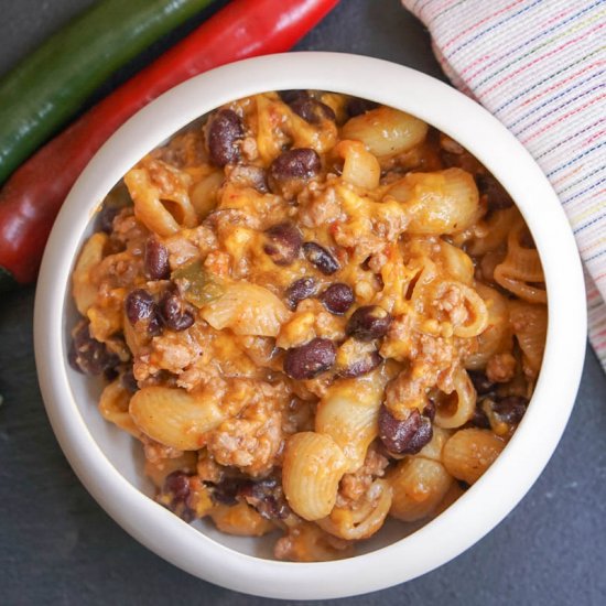 Instant Pot Taco Pasta & Black Bean