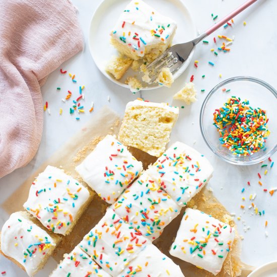 One-Bowl Lemon Birthday Sheet Cake