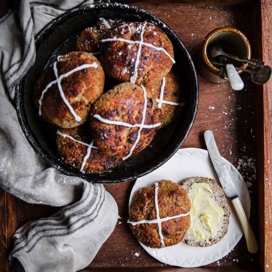 Low-Carb Yeast Hot Cross Buns