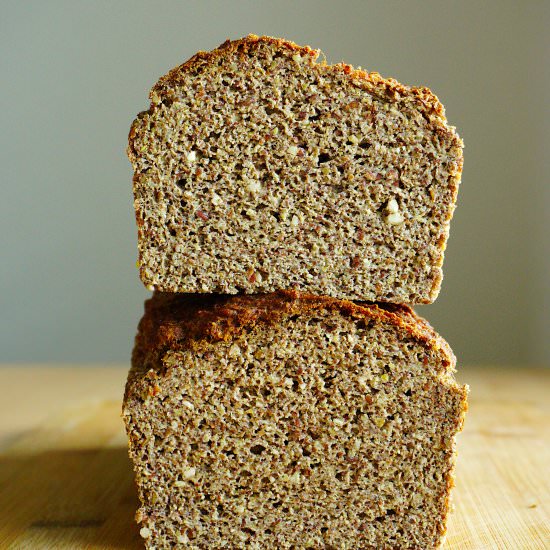 Gluten-free flaxseed bread recipe