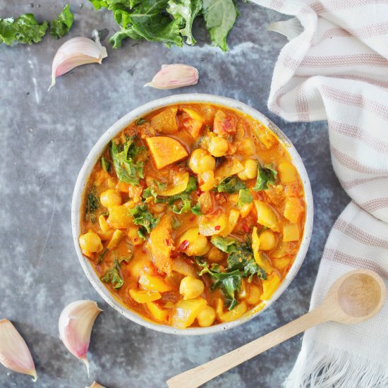 Peanutty Sweet Potato Chickpea Stew