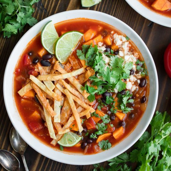 Black Bean Tortilla Soup