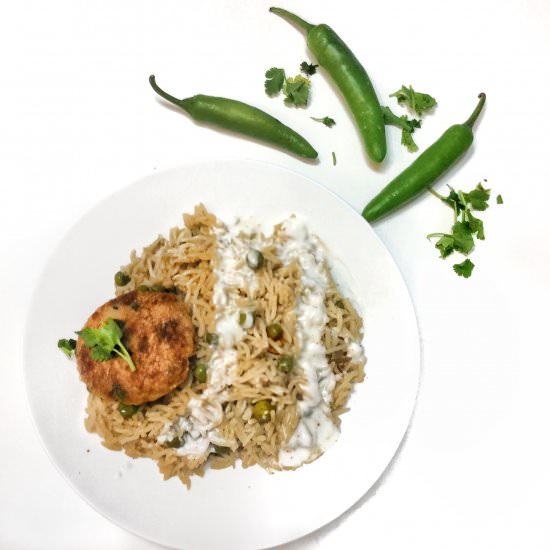 Matar Pulao | Pea and Rice Pilaf