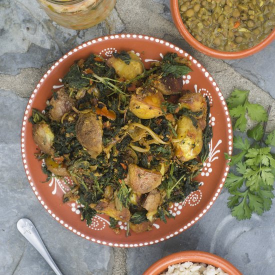 Nettle and Potato Curry