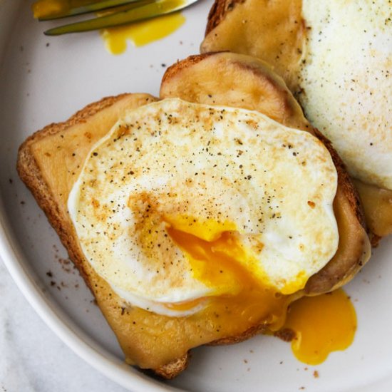 Open-Faced Egg Sandwich