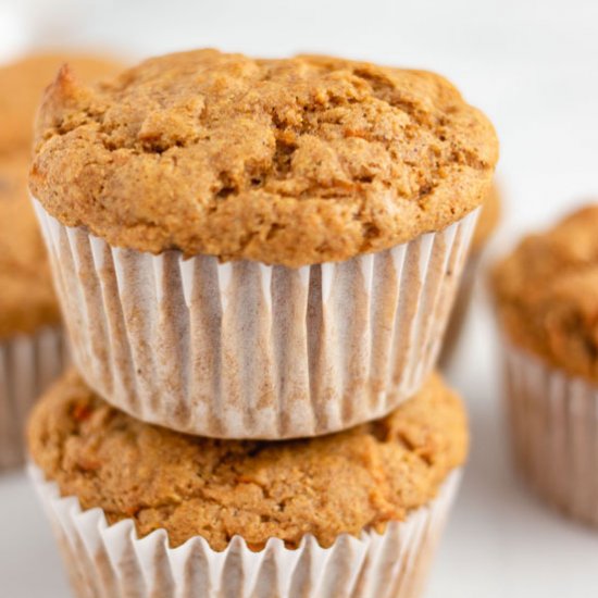 Whole-Wheat Carrot Cake Muffins