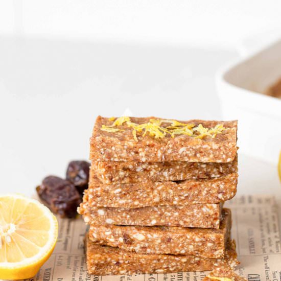 No-Bake Lemon Energy Bars