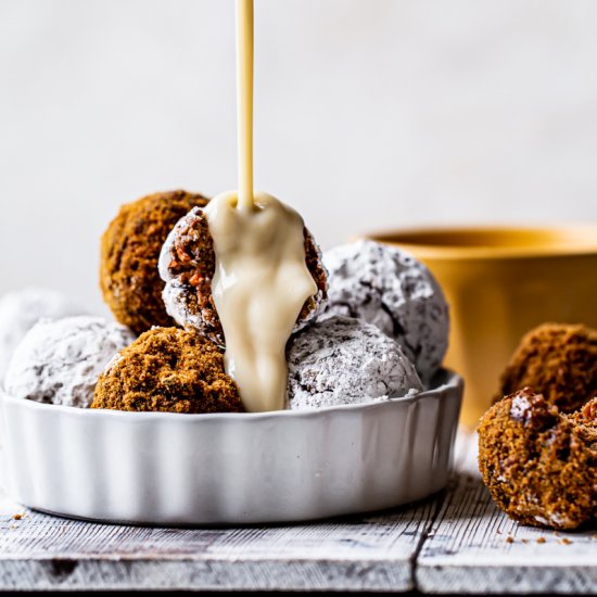 Carrot Cake Doughnut Holes