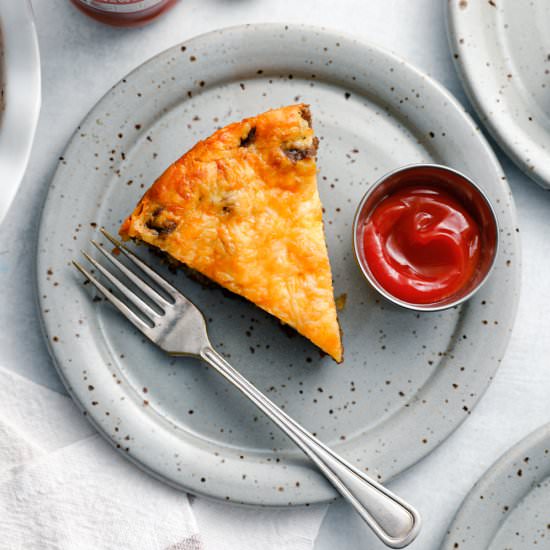 Impossible Cheeseburger Pie