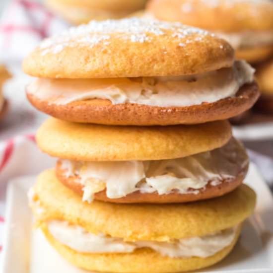 Pineapple Cake Mix Whoopie Pies