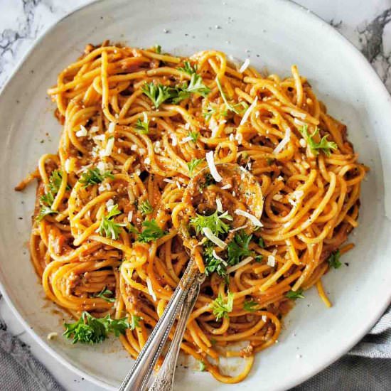 Instant Pot Spaghetti Bolognese