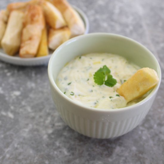 Garlic Cilantro Yogurt Dip