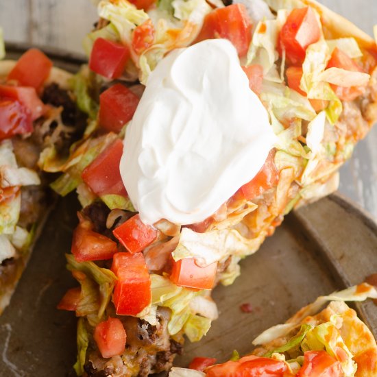 Easy Taco Pizza