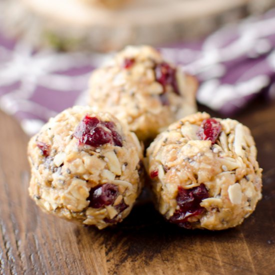 Cranberry Almond Energy Bites