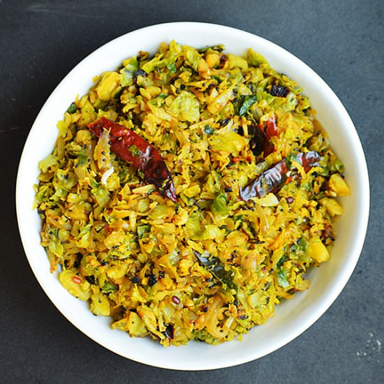 Brussels Sprouts Poriyal