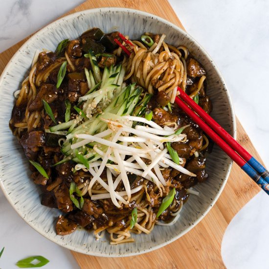 Black bean noodles