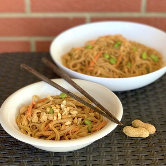 Spicy Sesame Peanut Noodles (V/GF)