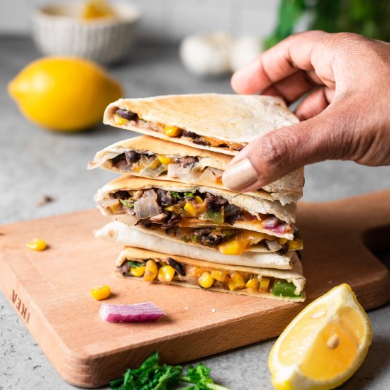 Vegetarian quesadilla