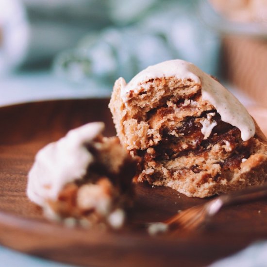 Whole Wheat Cinnamon Date Rolls