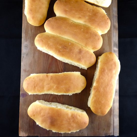 Spelt Hot Dog Buns