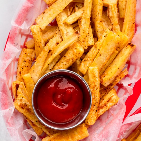 Crispy Baked Parsnip Fries