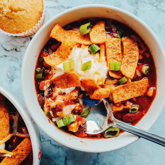 Turkey Crockpot Chili