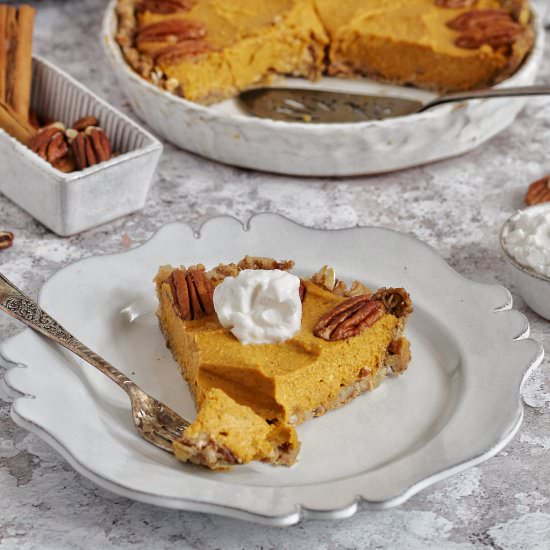 No Bake Vegan Pumpkin Pie