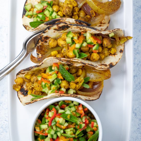 Chickpea Shawarma Tacos