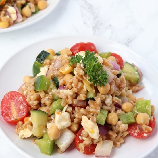 Mediterranean Farro Salad