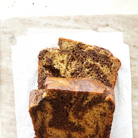 Marbled Cinnamon Latte Banana Bread