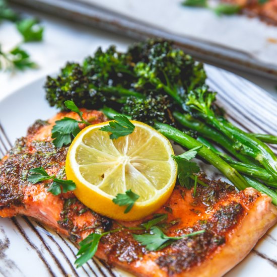 Honey Lemon Salmon (30min/Paleo)