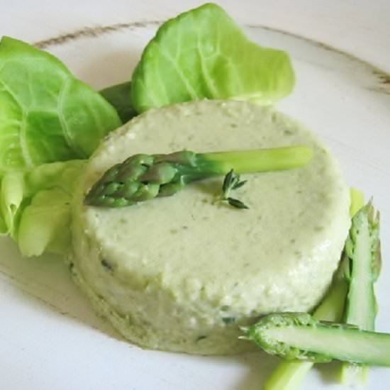 Fresh Asparagus Panna Cotta